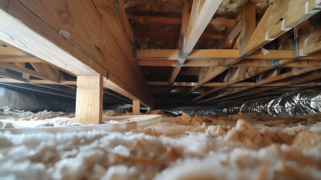 Crawl space encapsulation in Henderson County